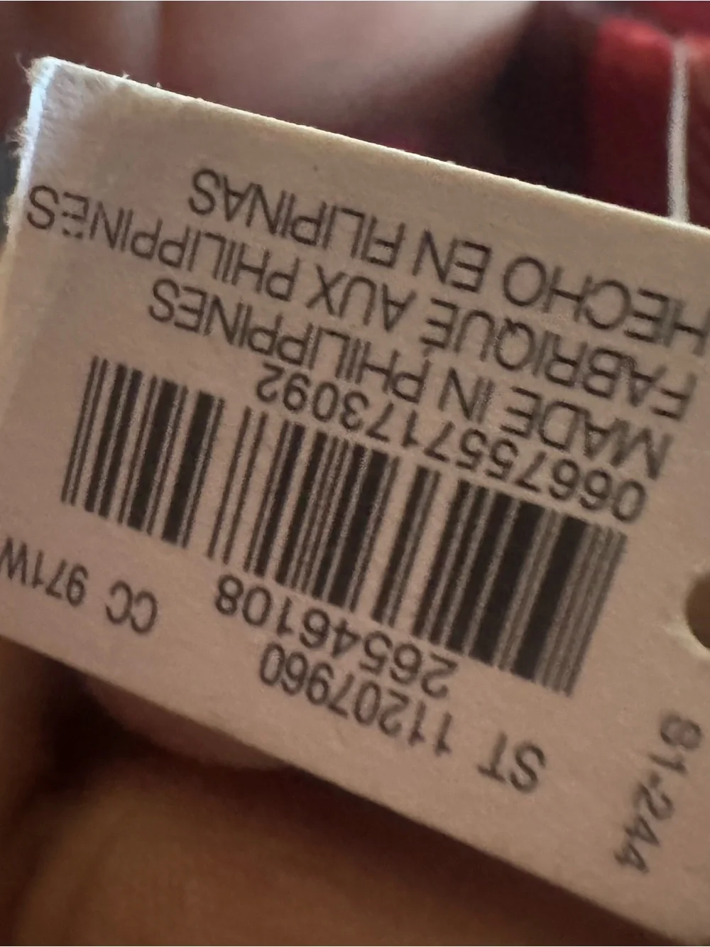 Victoria's Secret Red Multi Plaid Tote with White VS Logo
